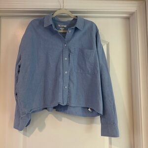 Madewell Oversized Button-Up Shirt – Blue